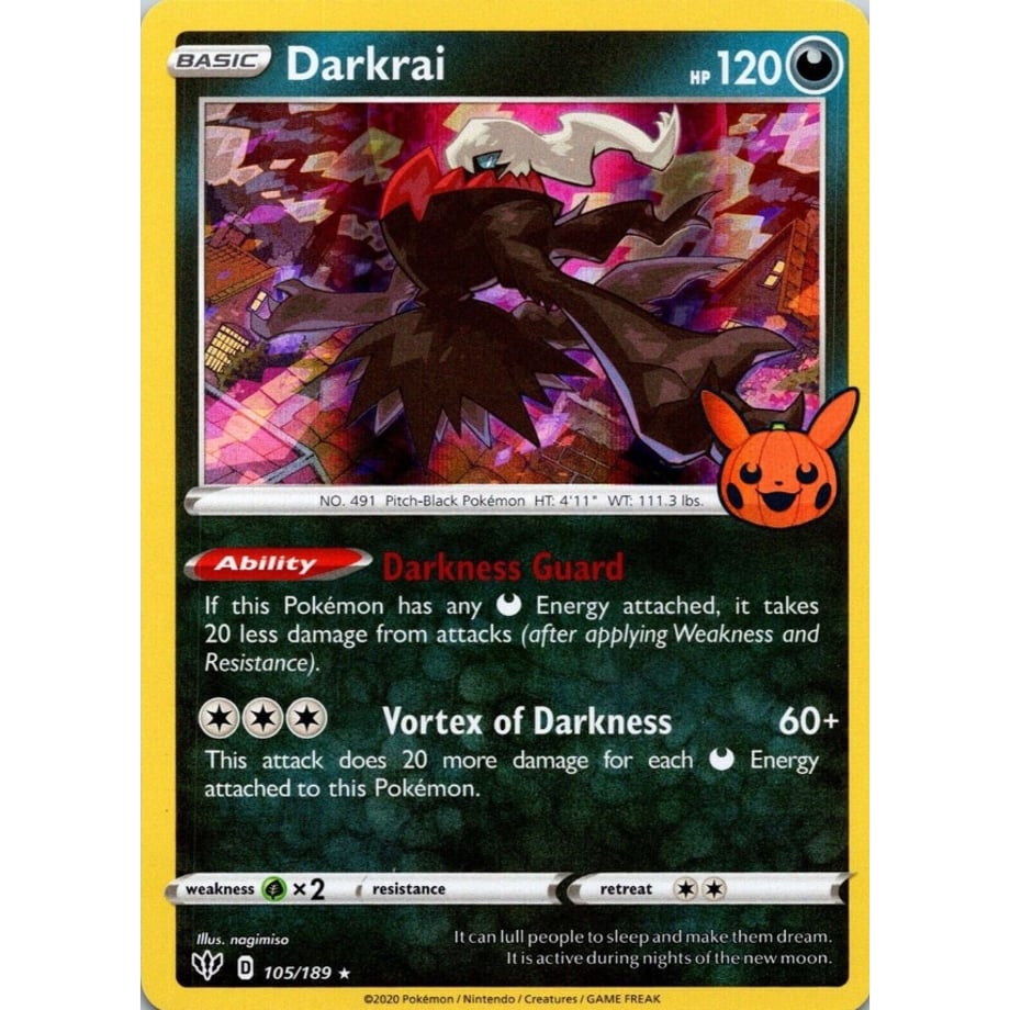【ハロウィン】ダークライ【ホロ】 / Darkrai - Trick or Trade (105/189) 【Halloween】