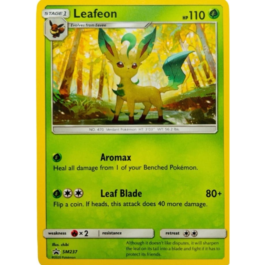 リーフィア【サン&ムーン プロモカードパック第10弾 プロモ絵柄】 / Leafeon - SM Black Star Promos (SM237)