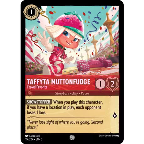 LORCANA タフィタ・マトンファッジ【コモン】 / Taffyta Muttonfudge (Crowd Favorite) - 114/204-EN-5