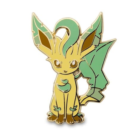 ポケモンセンター限定 リーフィア・グレイシア ピン