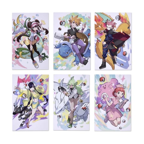ポケモンセンター限定 トレーナズ ポスター (SET A)【6枚入り】【カメックス】