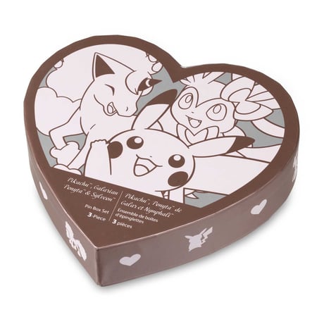 ポケモンセンター限定 ピカチュウ & ガラルポニータ & ニンフィア ピン BOX