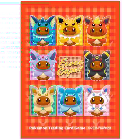 Pokemon Card Eevee Poncho Sleeves (65 cards)