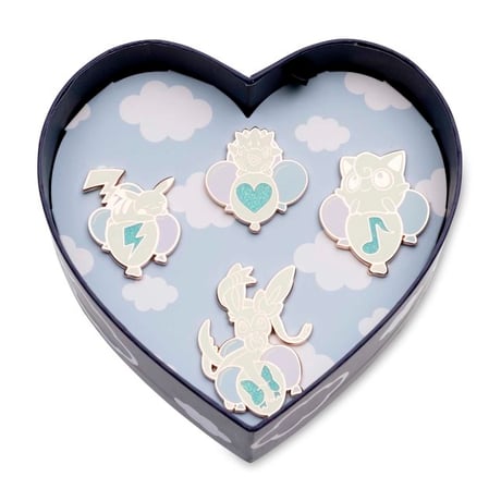 ポケモンセンター限定 ピカチュウ & プリン & ニンフィア & トゲピー ピン BOX