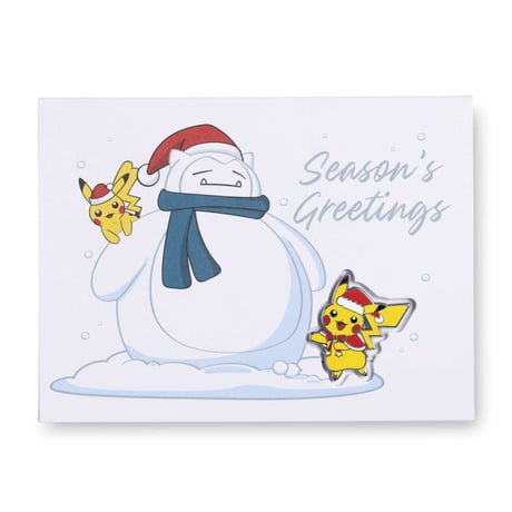 ポケモンセンター限定 Together for the Holidays ピン & グリーティングカード