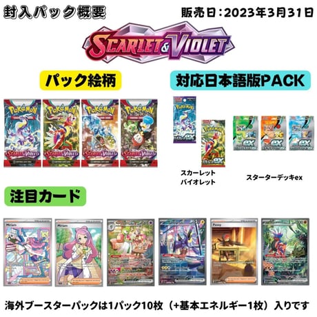 Pokemon Card Scarlet & Violet Sleeved Booster Pack