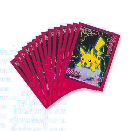 Pokemon Card Pikachu Neon Charge Sleeves (65 cards)