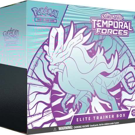【箱潰れの場合があります】ポケモンカード Temporal Forces Elite Trainer Box 【ウネルミナモ:青】