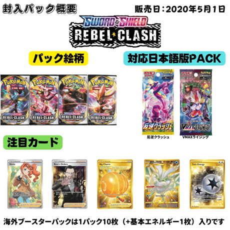 ポケモンカード Rebel Clash Sleeved ブースター パック