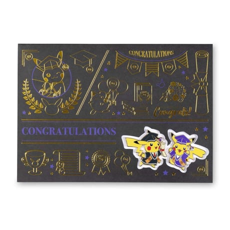 ポケモンセンター限定 卒業式 ピカチュウ 2023 ポケモン ピン & グリーティングカード