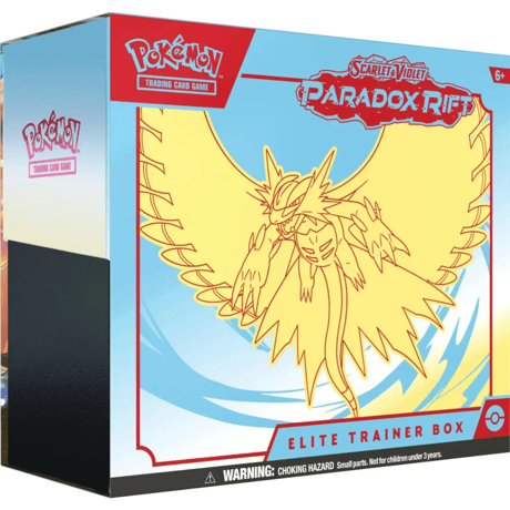 【箱潰れの場合があります】ポケモンカード Paradox Rift Elite Trainer Box (トドロクツキ)(青・黄色)