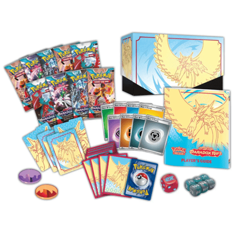 【箱潰れの場合があります】ポケモンカード Paradox Rift Elite Trainer Box (トドロクツキ)(青・黄色)