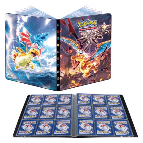 【9ポケット】ポケモンカード Ultra Pro カードアルバム Obsidian Flames 【リザードン・カイリュー】