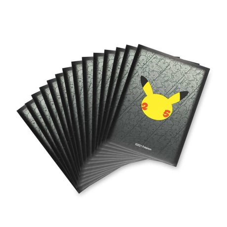 Pokemon Card Celebration Black Card Sleeves (65 pieces)