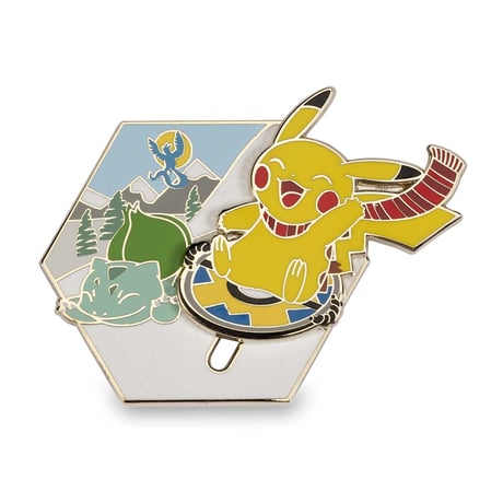 Pokémon Center Exclusive Dashing Down the Hill Sliding Celebrations Pin