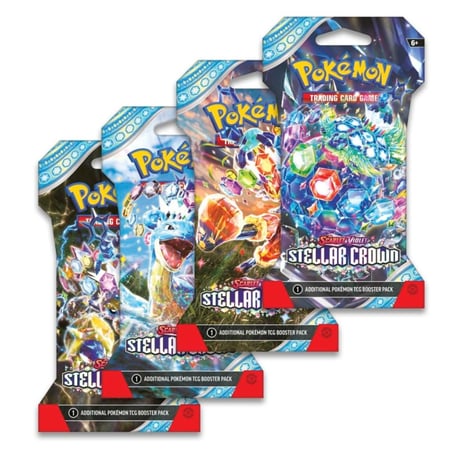 ポケモンカード Stellar Crown Sleeved ブースター パック(パック絵柄ランダム)