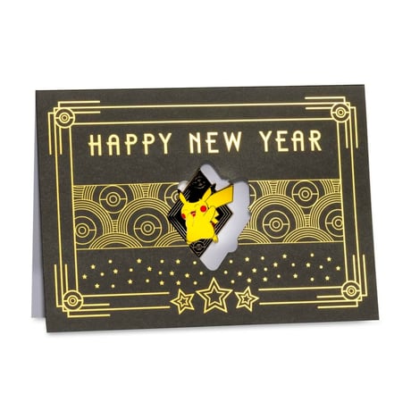 ポケモンセンター限定 ニューイヤー ピカチュウ 2024 ポケモン ピン & グリーティングカード