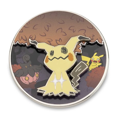 Pokemon Center Exclusive Mimikyu Autumn Leaves Scene Pin