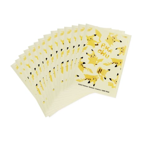 Pokemon Card Pikachu ALLOVER Card Sleeves (65 Cards)