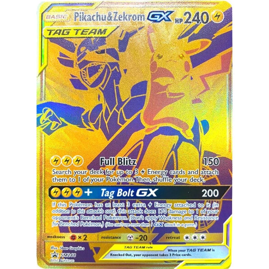 ピカチュウ&ゼクロムGX【UR】 / Pikachu & Zekrom GX - SM Promos (SM248)