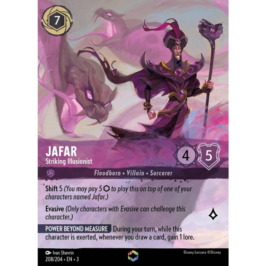 LORCANA ジャファー 【エンチャンテッド】 / Jafar (Striking Illusionist) - 208/204-EN-3