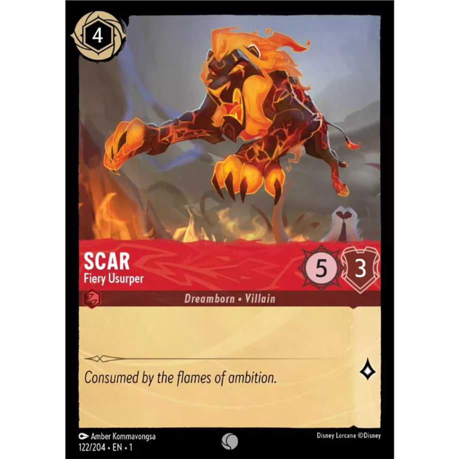 LORCANA Scar (Fiery Usurper) - 122/204-EN-1(Foil)