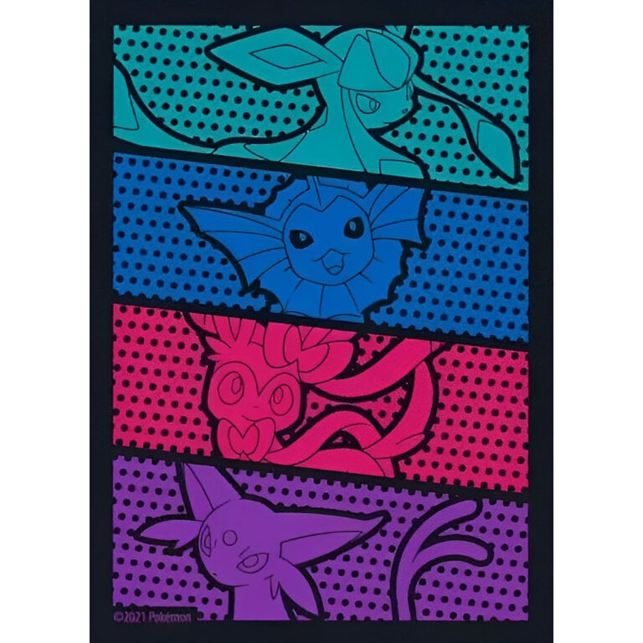 【バラ】 ポケセン限定 Evolving Skies Elite Trainer Box (エーフィ・シャワーズ・ニンフィア・グレイシア) スリーブ (2021)