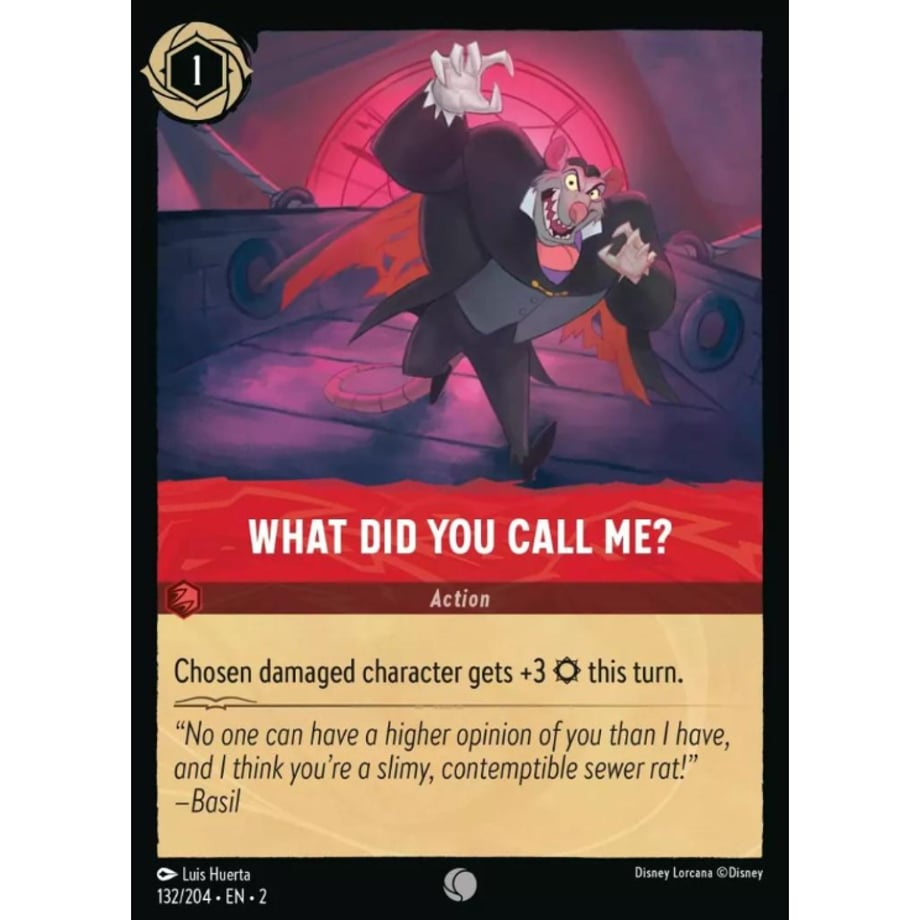 LORCANA 私を何と呼んだ?【コモン】 / What Did You Call Me? - 132/204-EN-2