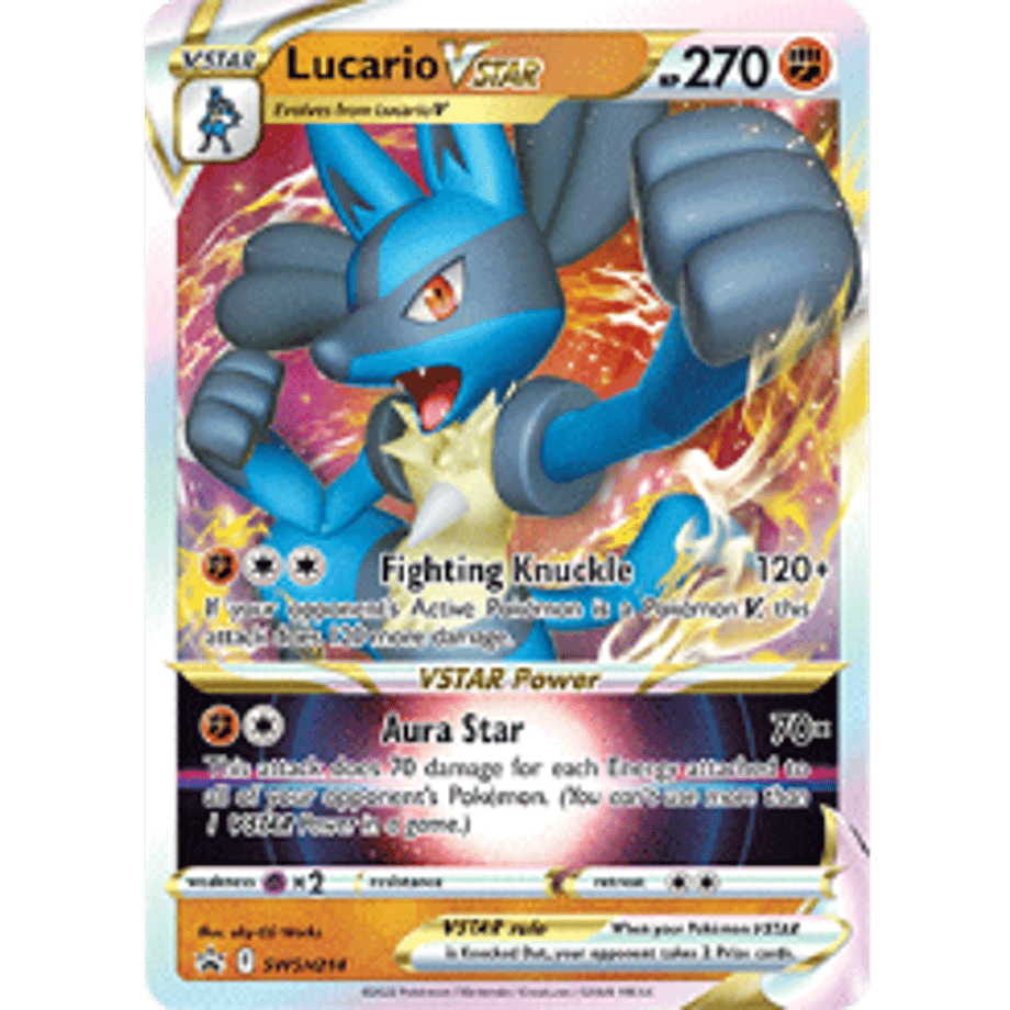 【ジャンボカード】ルカリオ VSTAR SWSH214 【通常サイズ(134mm×187mm)】