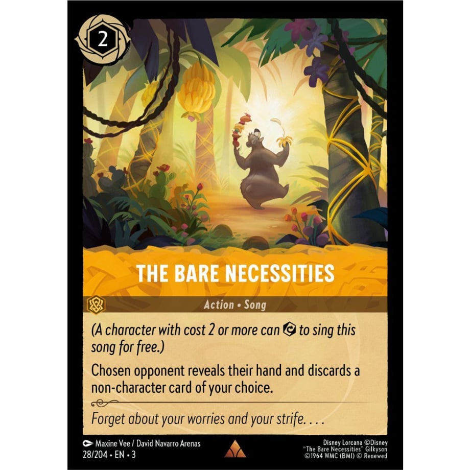 LORCANA The Bare Necessities【レア】 / The Bare Necessities - 28/204-EN-3