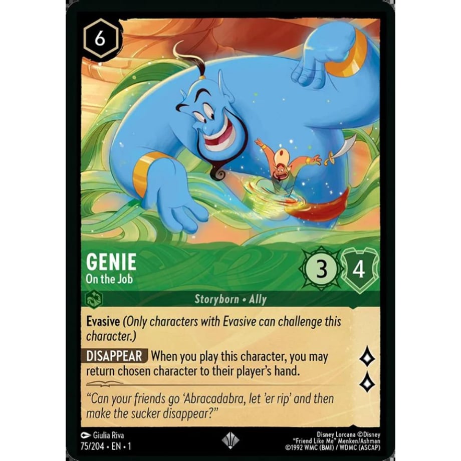 LORCANA Genie (On the Job) - 75/204-EN-1(Foil)