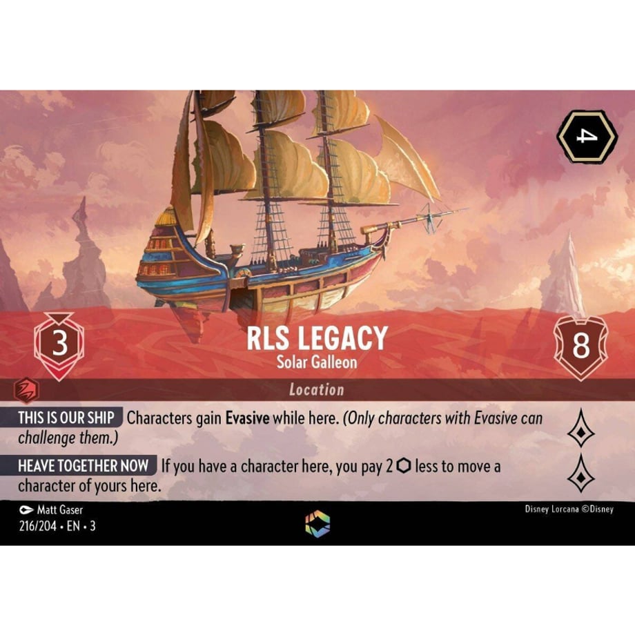 LORCANA R.L.S.レガシー号 【エンチャンテッド】 / RLS Legacy (Solar Galleon) - 216/204-EN-3