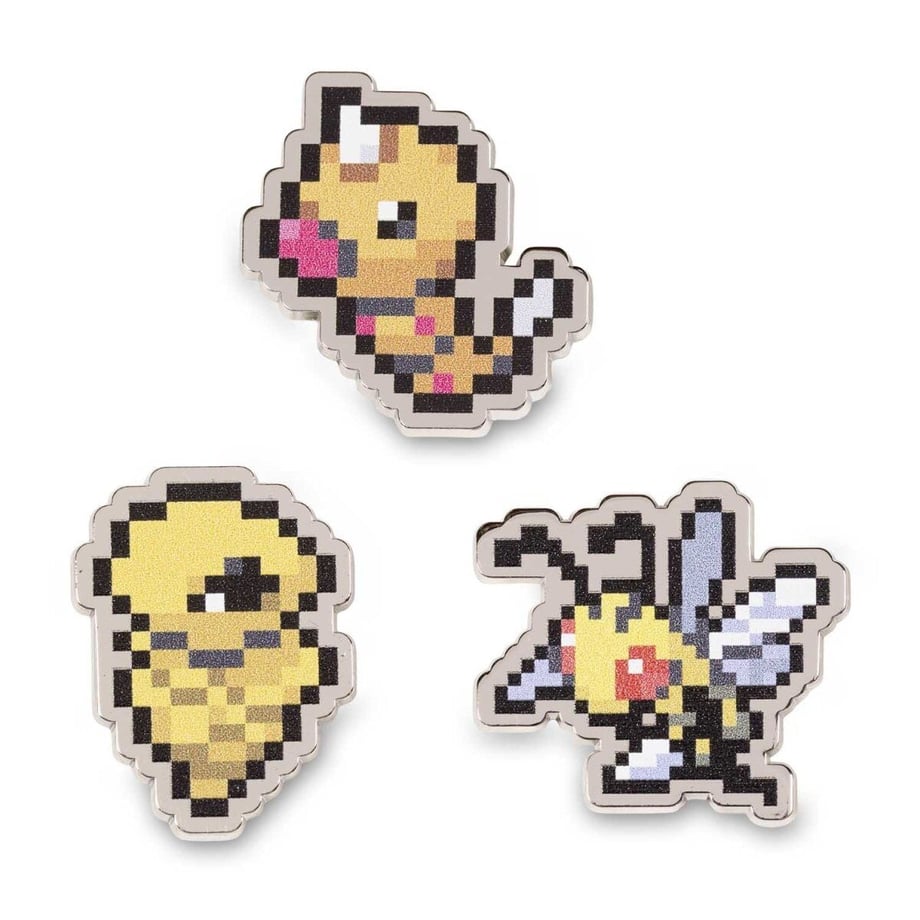 Pokemon Center Exclusive Weedle Cocoon Spearow Pixel Pin