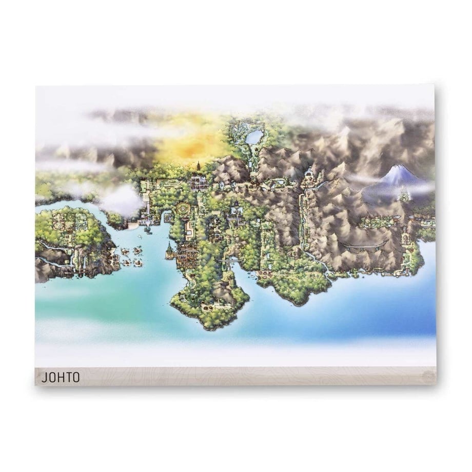 ポケモンセンター限定 ジョウト地方 ポスター (約45.7cm × 61cm)