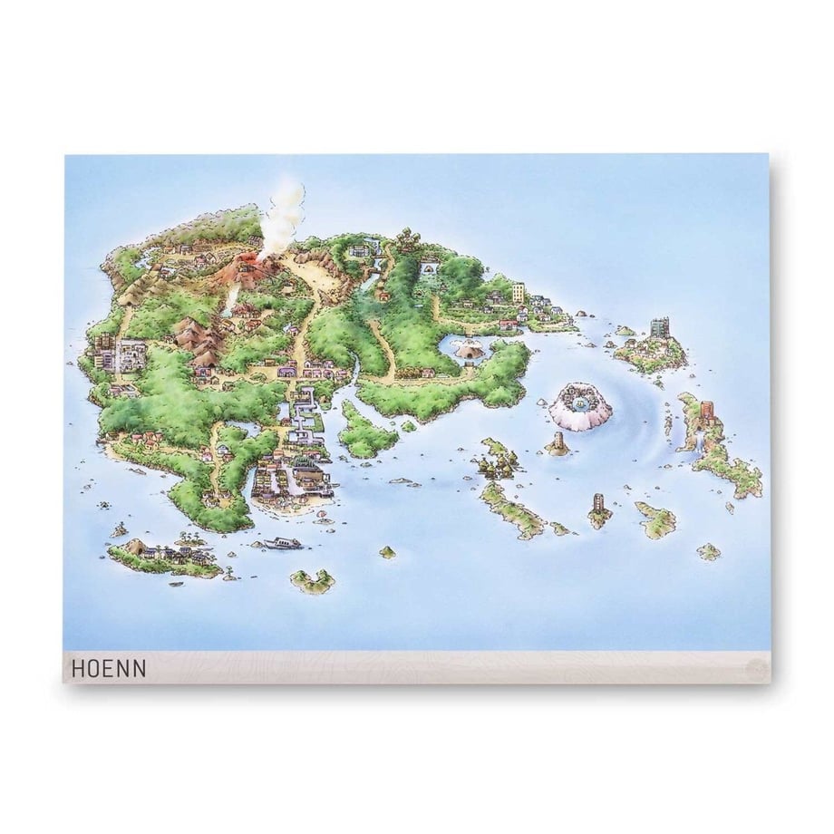 ポケモンセンター限定 ホウエン地方 ポスター (約45.7cm × 61cm)