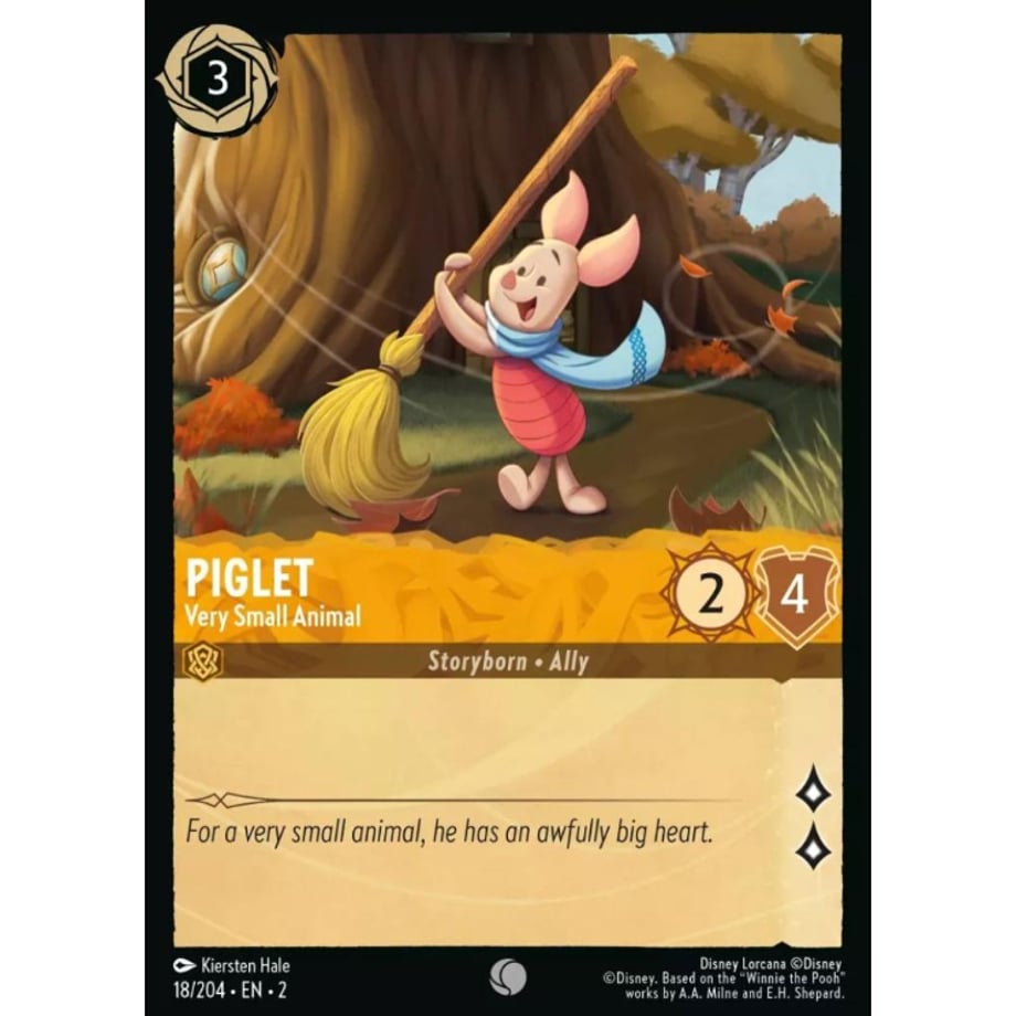 LORCANA ピグレット【コモン】 / Piglet (Very Small Animal) - 18/204-EN-2