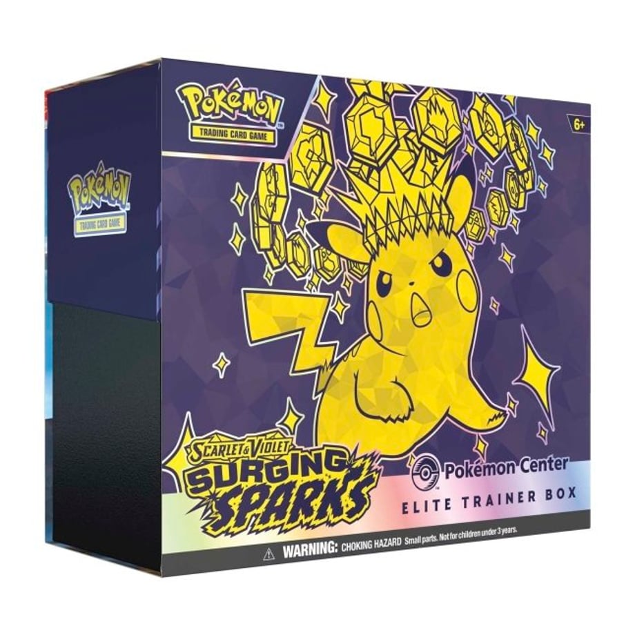 【箱潰れの場合があります】ポケモンセンター版 ポケモンカード サージングスパーク Surging Sparks Elite Trainer Box 【ピカチュウ テラスタイプ:ステラ】