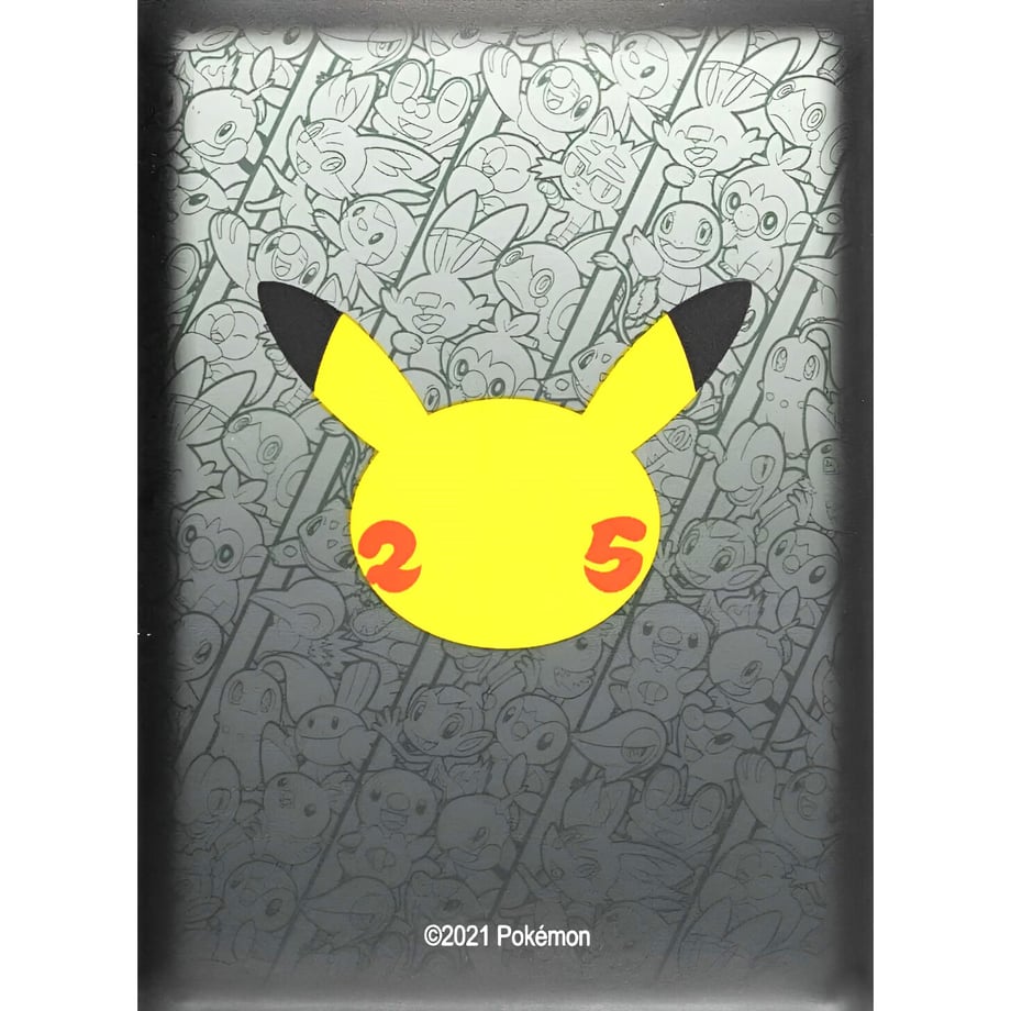 【バラ】 海外ポケセン限定 Pokémon Celebration (25th 黒) スリーブ (2021)