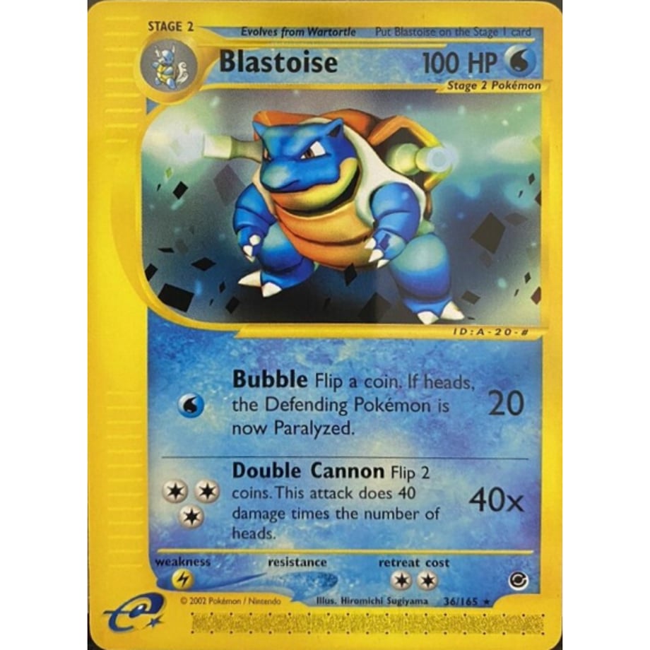 Blastoise (Triple Get Campaign Promo Design) / Blastoise - Expedition (36/165)