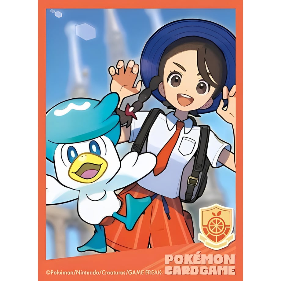 【バラ】 日版 ポケセン限定 POKÉMON TRAINERS アオイ&クワッス スリーブ (2023)