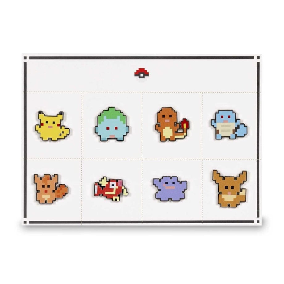 ポケモンセンター限定 ブロック アートパーティー ピン (8個セット)