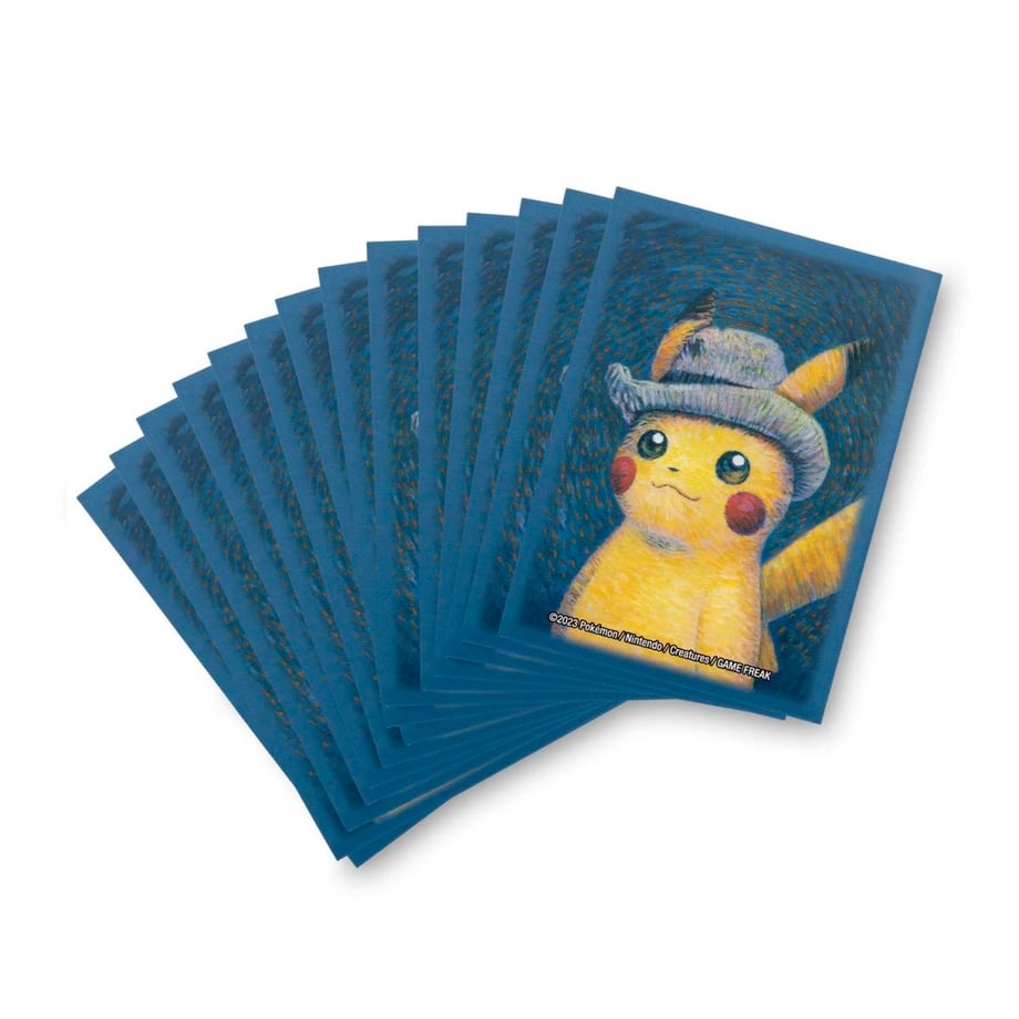 【外装破れの場合がございます】ポケモンカード ゴッホ×ポケモン【ピカチュウ】スリーブ (65枚入り)