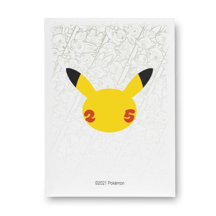 Pokemon Card Celebration White Card Sleeves (65 pieces)