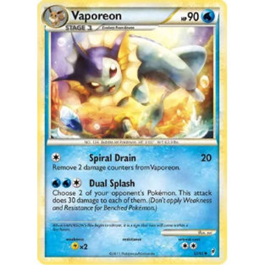 シャワーズ【海外限定絵柄】 / Vaporeon - Call of Legends (52/95)