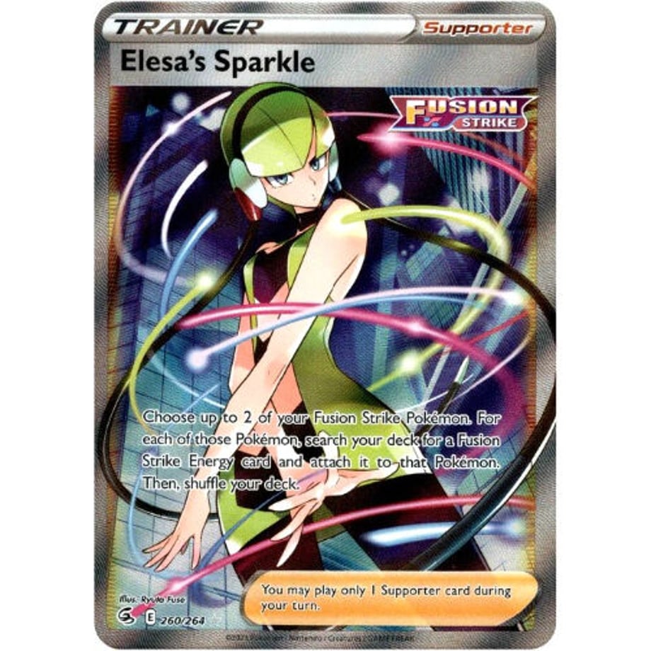 カミツレのきらめき【SR】 / Elesa's Sparkle - Fusion Strike (260/264)