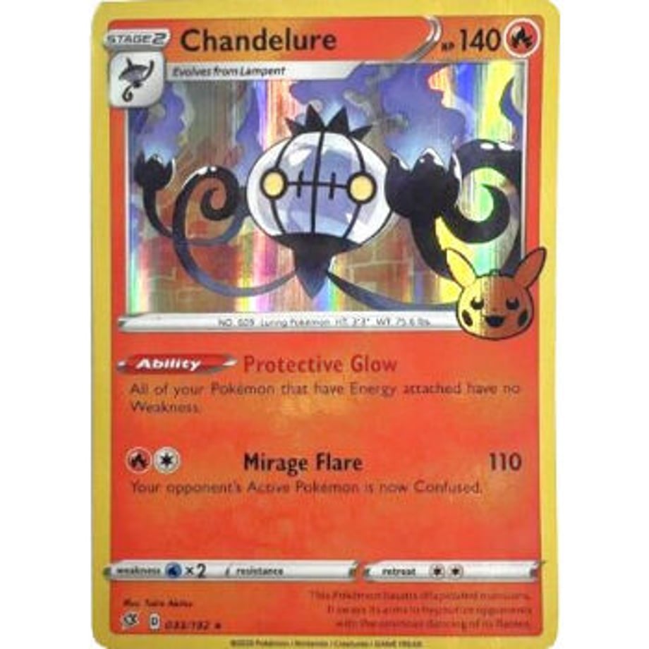シャンデラ【ハロウィンロゴ】 / Chandelure - Trick or Trade (033/192)