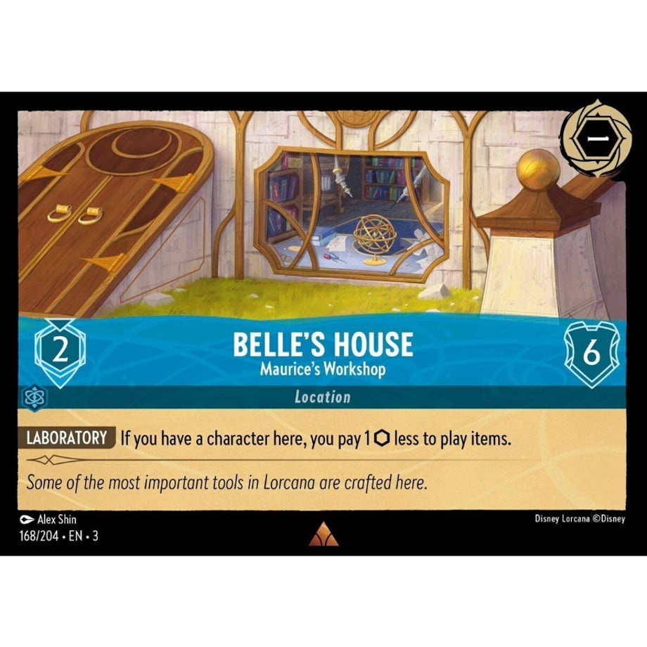 LORCANA ベルの家 【レア】 / Belle's House (Maurice's Workshop) - 168/204-EN-3