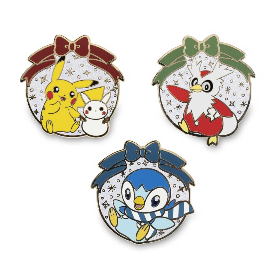 ポケモンセンター限定 Snowy Holiday ピン
