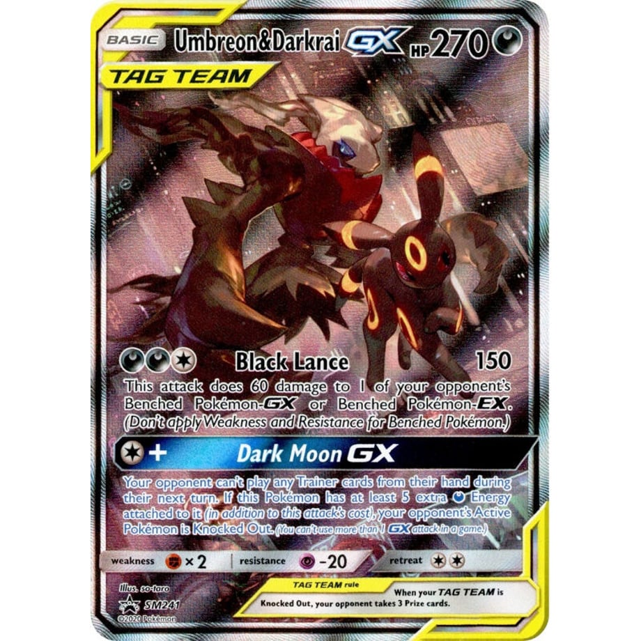 Jumbo Card] Umbreon & Darkrai GX SM241 [Extra Large Size (146mm x