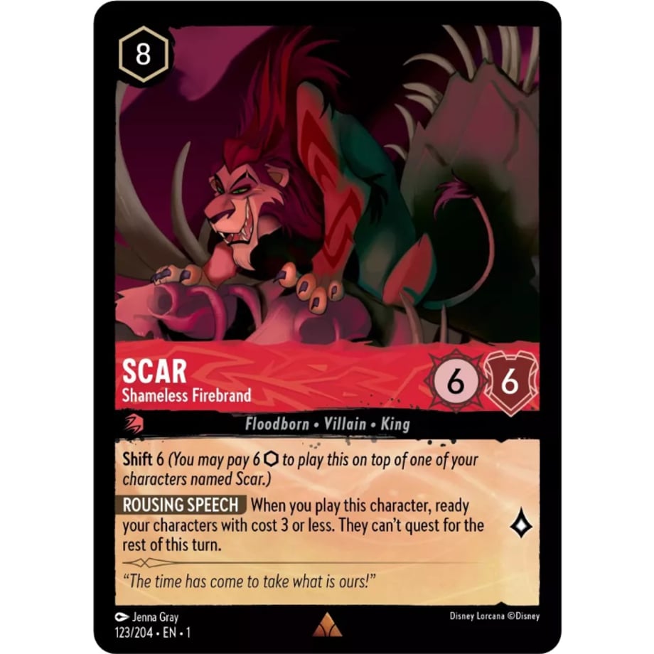 LORCANA Scar (Shameless Firebrand) - 123/204-EN-1